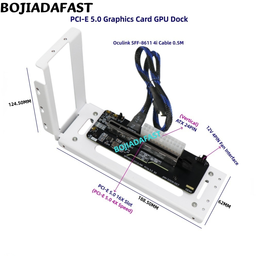 Pcie 5.0 Gpu Riser Cable - PCI-E 5.0 16X GEN5 Adapter Card