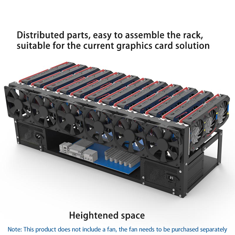 Gpu Mining Rig Frame 8 Gpu - 6/8/12 Cards GPU Bracket Open Frame