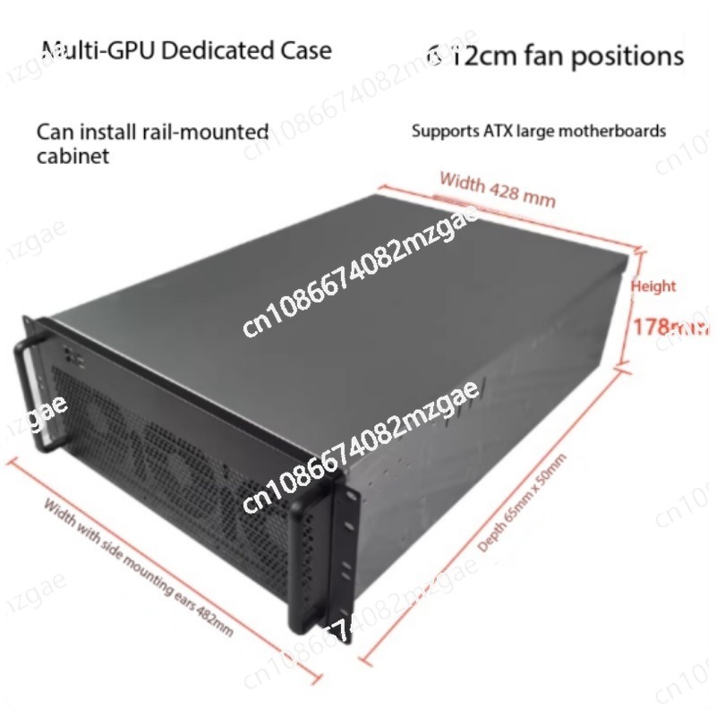 Server Gpu Chassis 4U - 4U multi-graphics card chassis 6/8 graphics