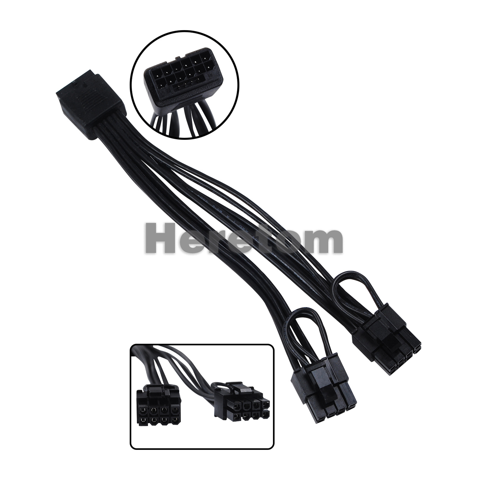 Dual 8Pin To 16Pin 12Vhpwr Cable - Heretom New 16Pin(12+4) 12VHPWR Female to