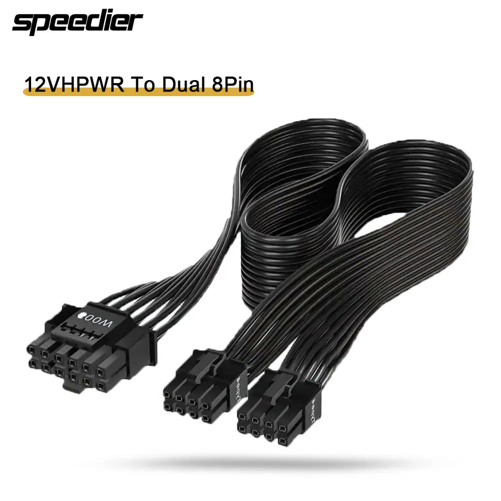 12VHPWR ATX3.0 PCI-E 5.0 Power - огляд і ціна Dual 8Pin To 16Pin 12Vhpwr Cable