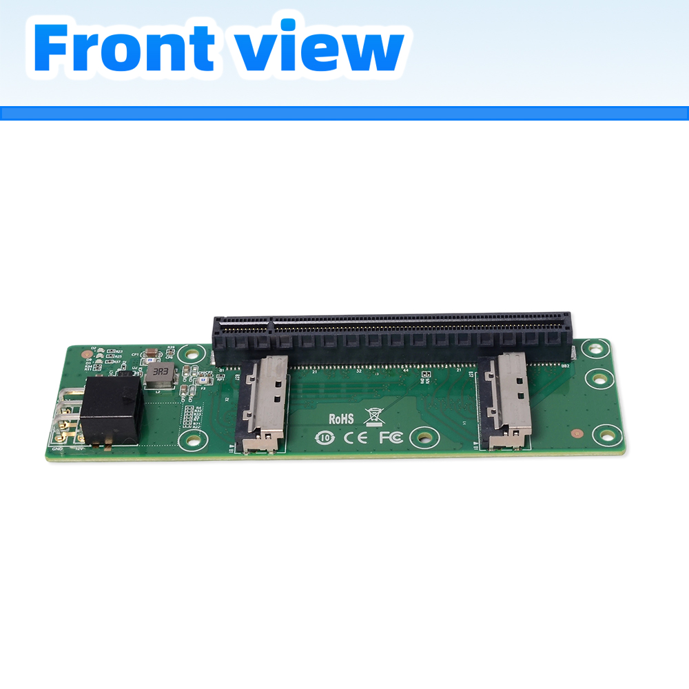 Speedier 2 x MCIO 8i to PCIe 1 - огляд і ціна Pcie 5.0 Gpu Riser Cable