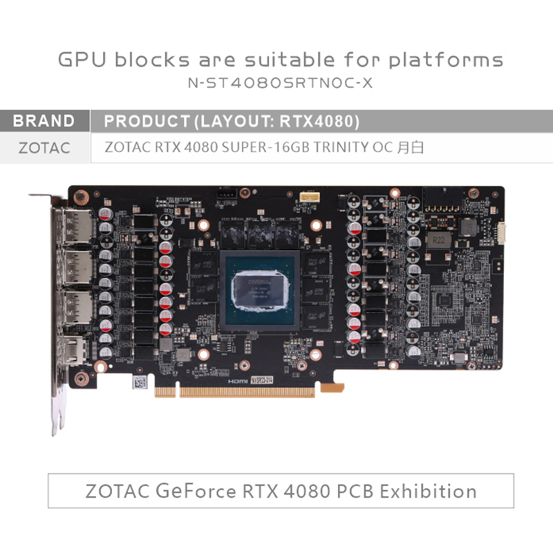 Bykski N-ST4080SRTNOC-X GPU Bl - огляд і ціна Rtx 4080 Super 16Gb