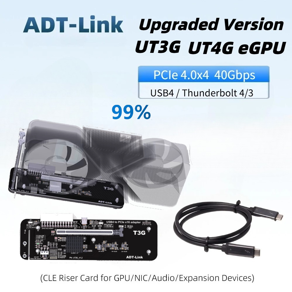 Upgraded UT4G UT3G EGPU Thunde - огляд і ціна Gpu External Dock Egpu Thunderbolt 4