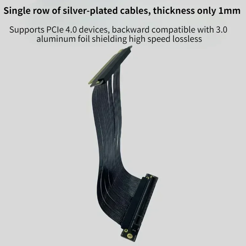Silver-Plated Single Reverse 1 - огляд і ціна Itx Gpu Riser Pcie 4.0 16X