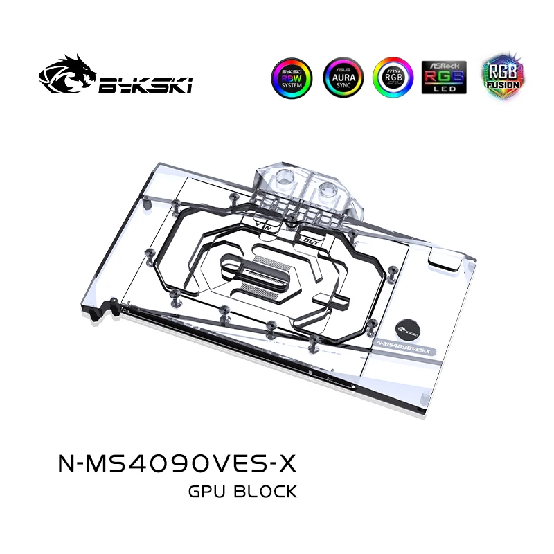 Bykski GPU Block for MSI GeFor - огляд і ціна Rtx 4090 Water Block