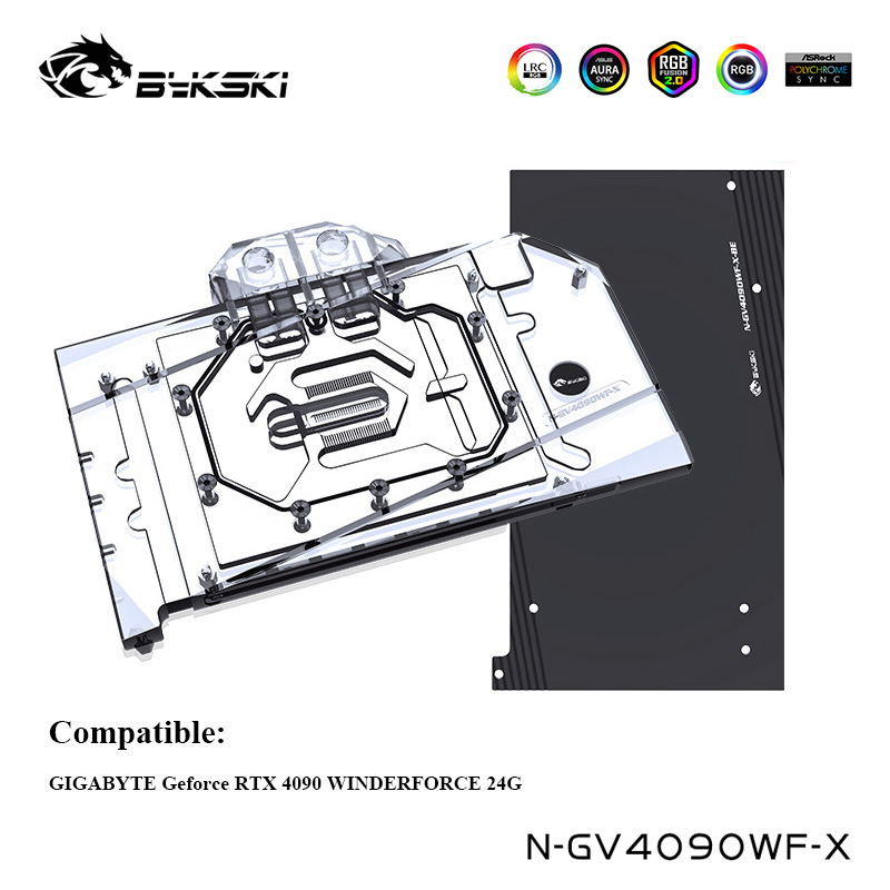 Bykski GPU Water Block For GIG - огляд і ціна Rtx 4090 Water Block