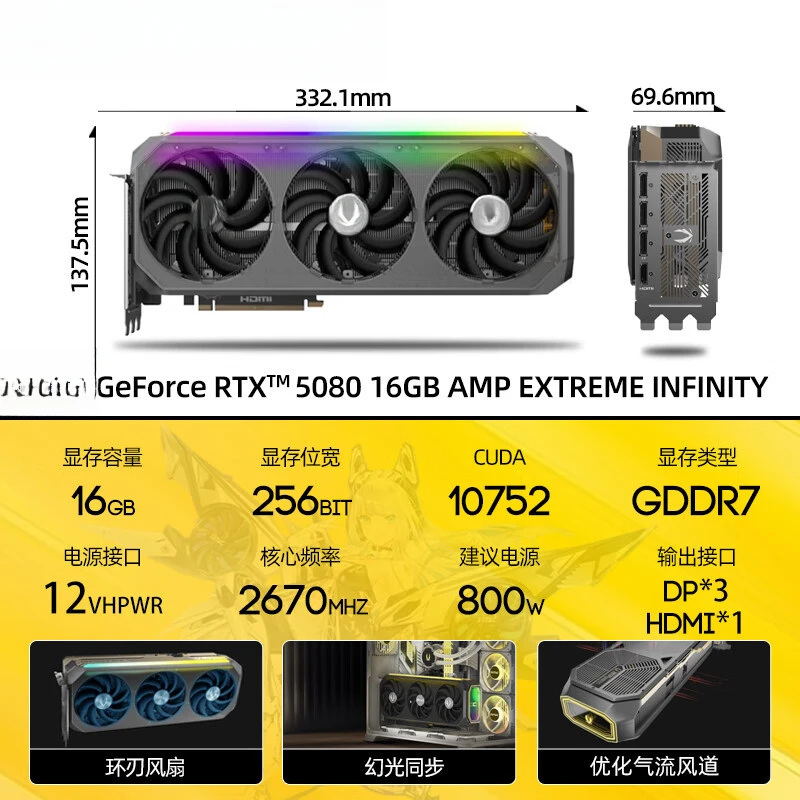 GEFORCE RTX 5080 16GB AMP Desk - огляд і ціна Rtx 5080 16Gb