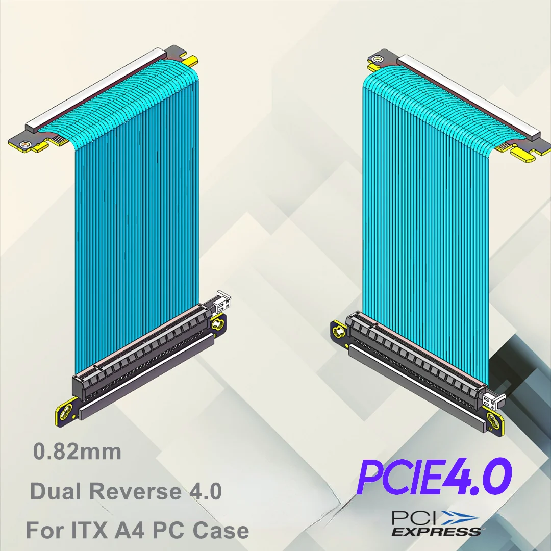 Dual Reverse Pcie 4.0 Riser Ca - огляд і ціна Itx Gpu Riser Pcie 4.0 16X