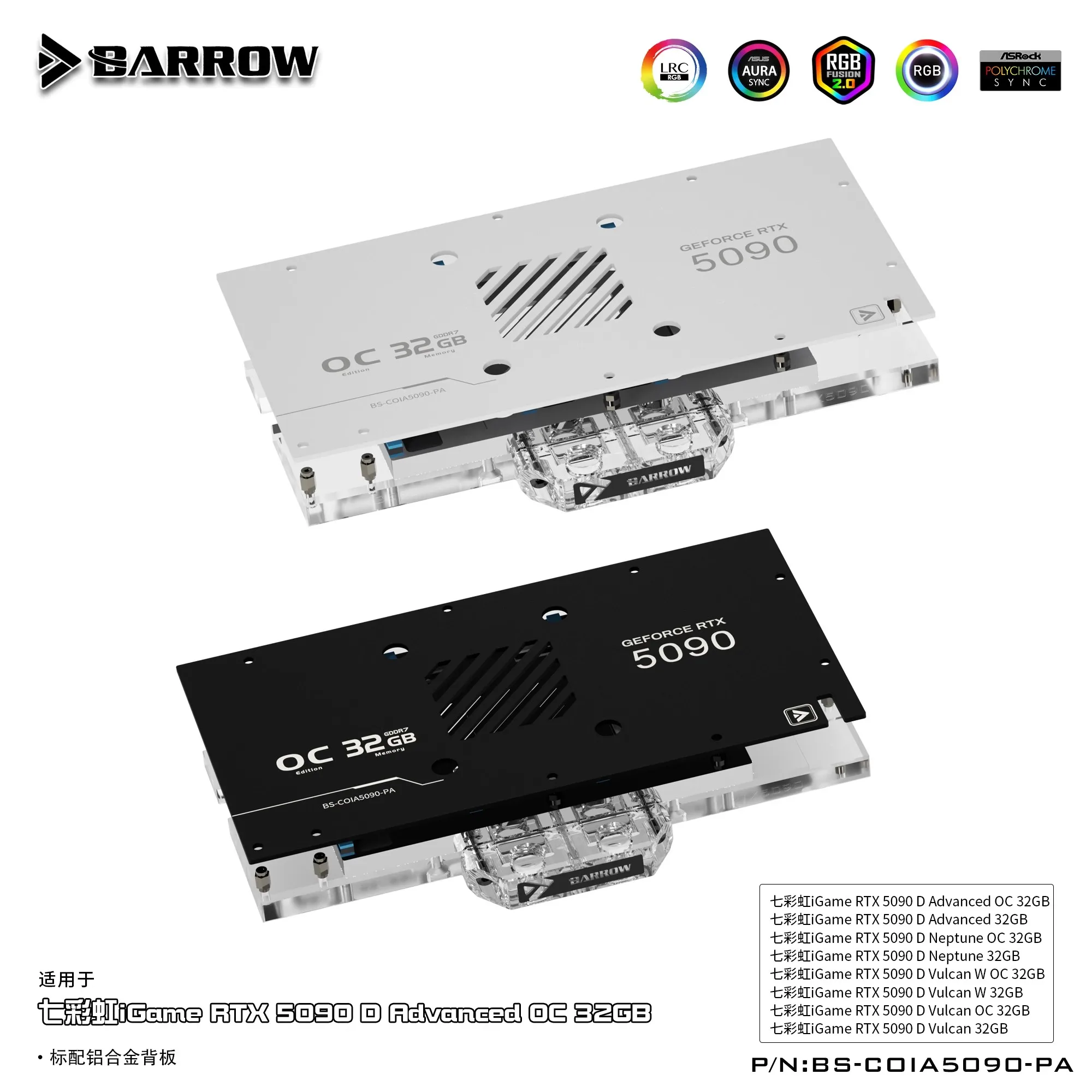 Barrow GPU Water Block Use for - огляд і ціна Rtx 5090 32Gb