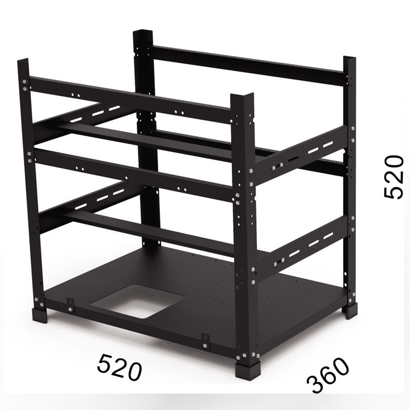 Custom Open Frame GPU Case Dua - огляд і ціна Gpu Mining Rig Frame 8 Gpu