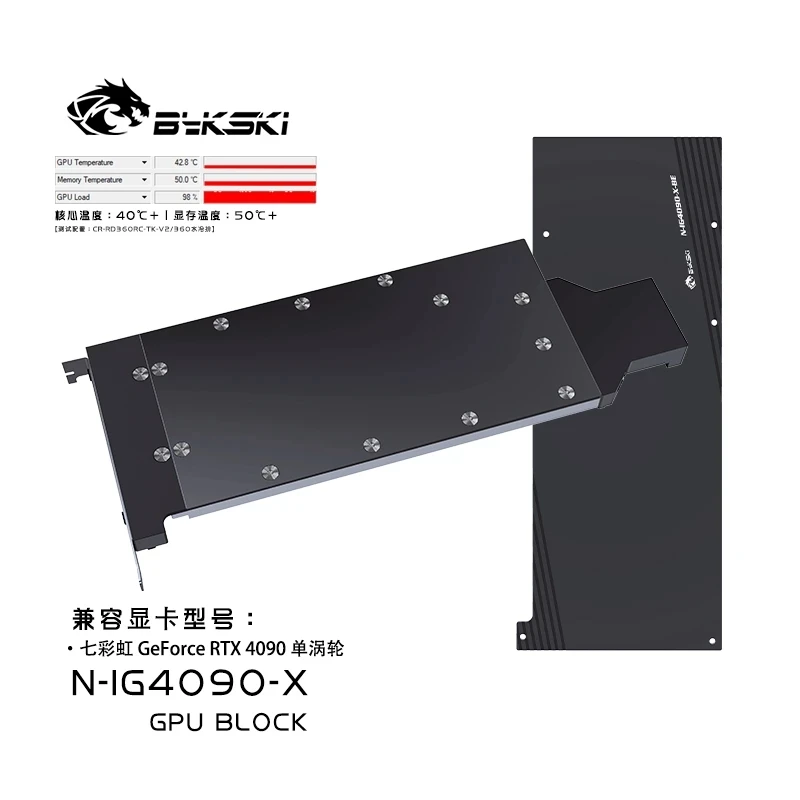 Bykski GPU Water Block for Col - огляд і ціна Rtx 4090 Water Block