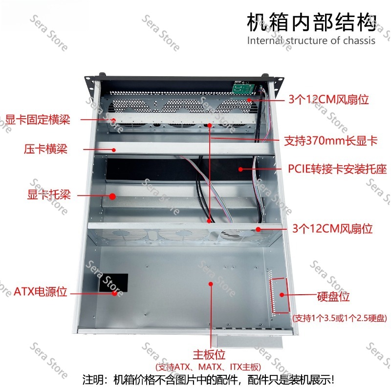 4U Multi-Graphics Card Chassis - огляд і ціна Server Gpu Chassis 4U